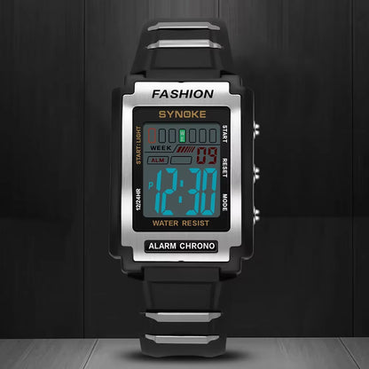 Reloj Retro Sport – Pantalla XL, Waterproof y LED Backlight