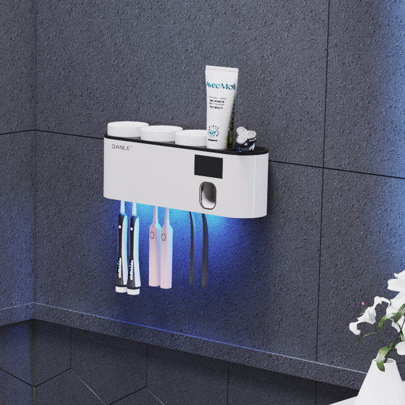 BocaSafe – Esterilizador UV para Cepillos de Dientes con Dispensador de Pasta Recargable
